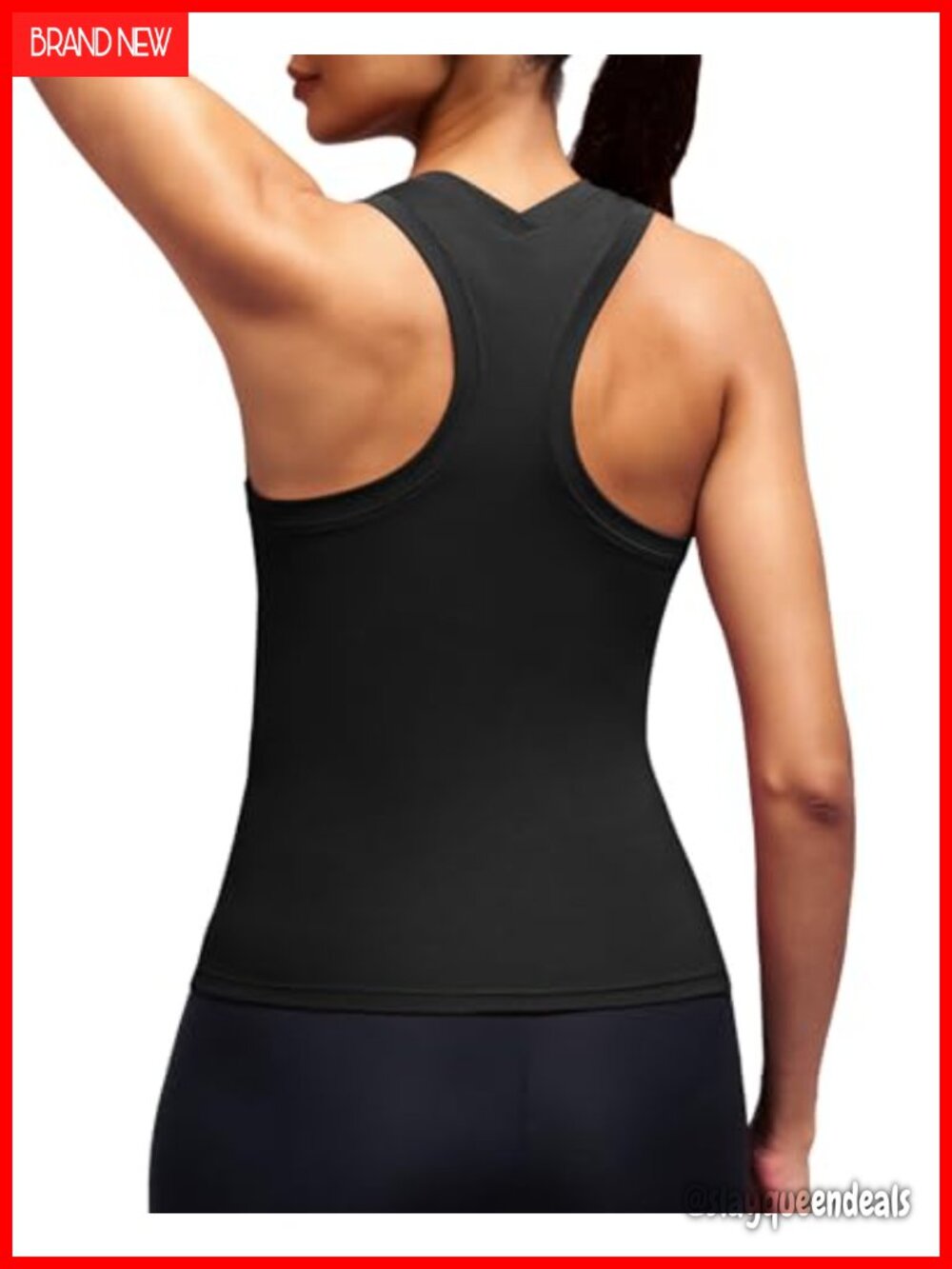 Racerback Workout Tank Top Women Slim Fit Sleeveless Yoga Athletic Gym Top